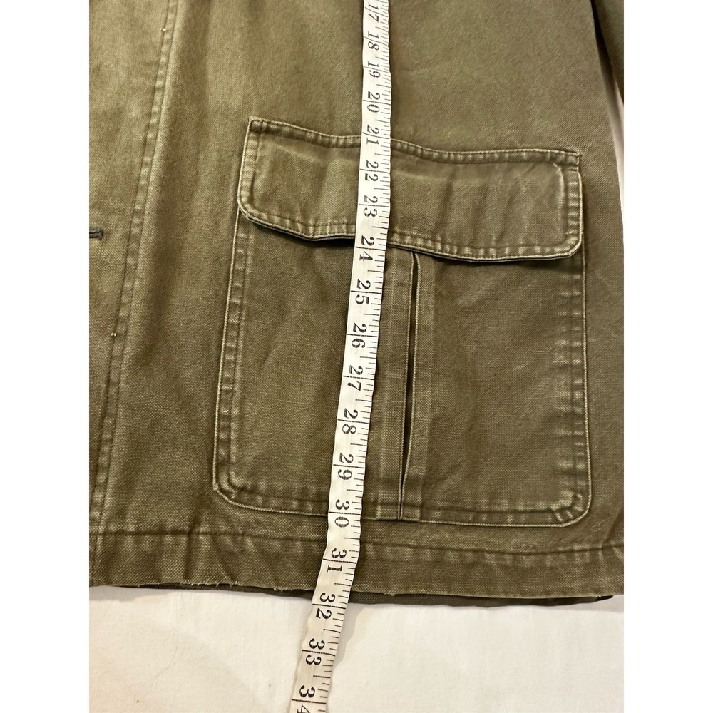 VTG Eddie Bauer Canvas Cotton Field Barn Chore Jacket Mens XL Green - Picture 7 of 10
